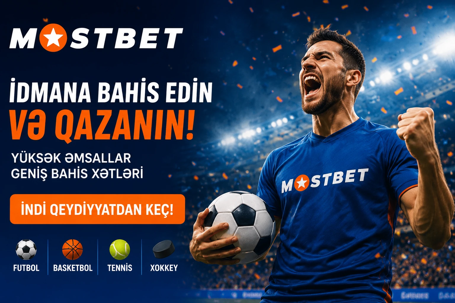 Mostbet AZ kazino, sport stavkalari, bonuslar va AZS to‘lovlari